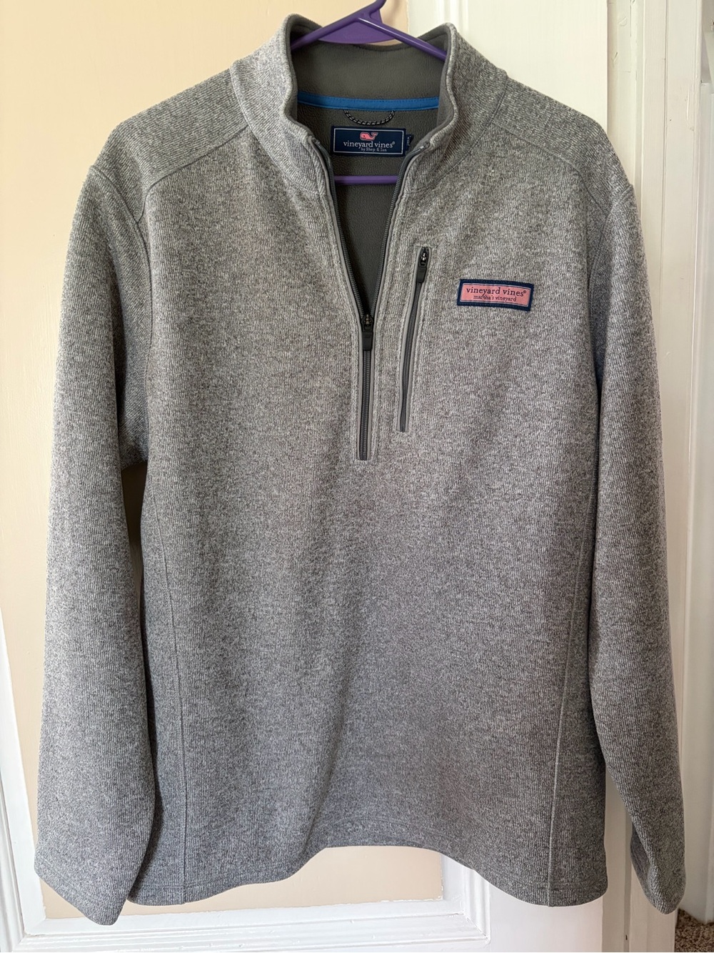 Vineyard Vines Gray Men’s Quarter-Zip Pullover